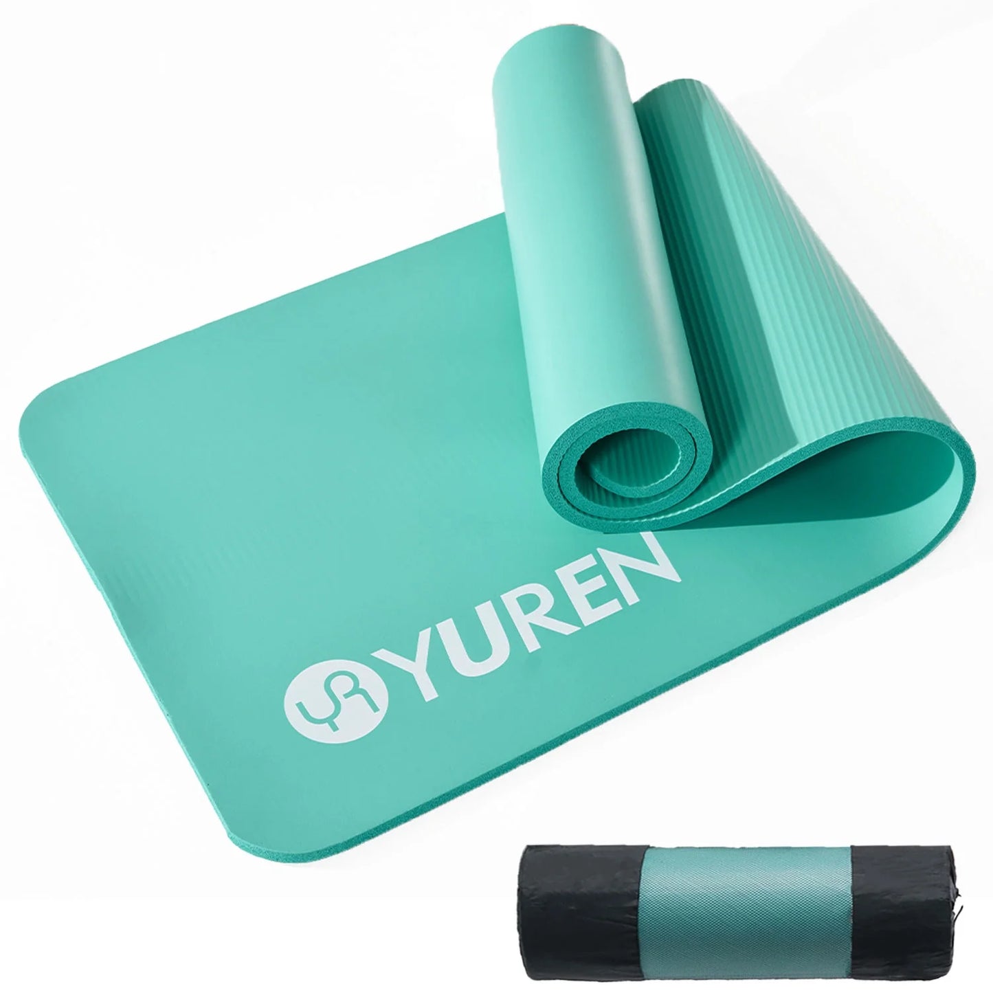 Extra Thick Yoga Mat 4/5" Hi-Density Foam 76" Long, Ice Blue