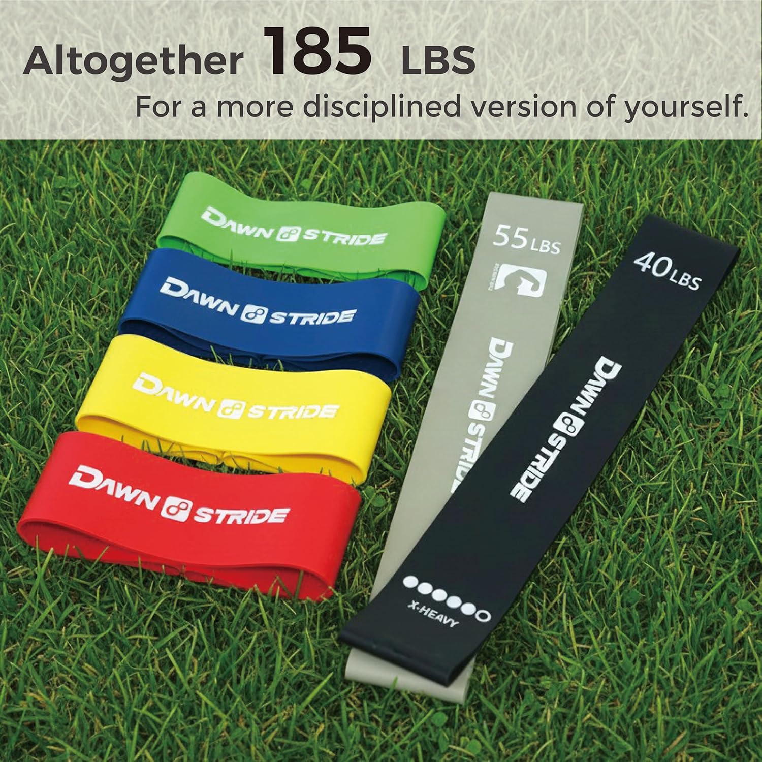 6-Levels Resistance Exercise Loop Bands Set 