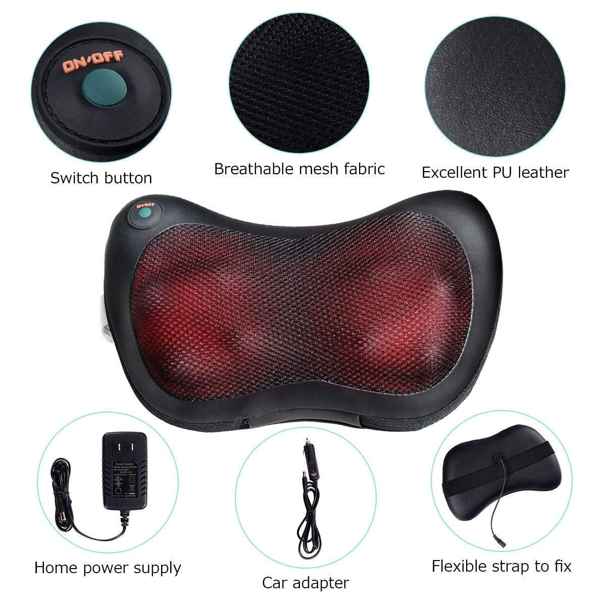 Shiatsu Back and Neck Massager with Heat.