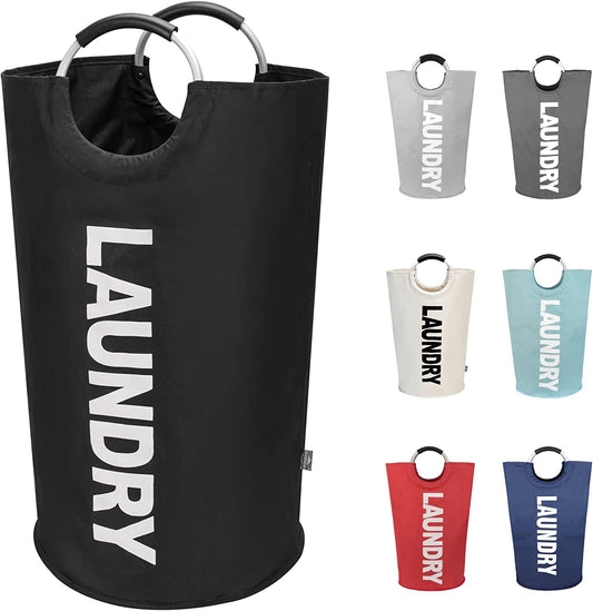 90L Large Laundry Basket, (Black)