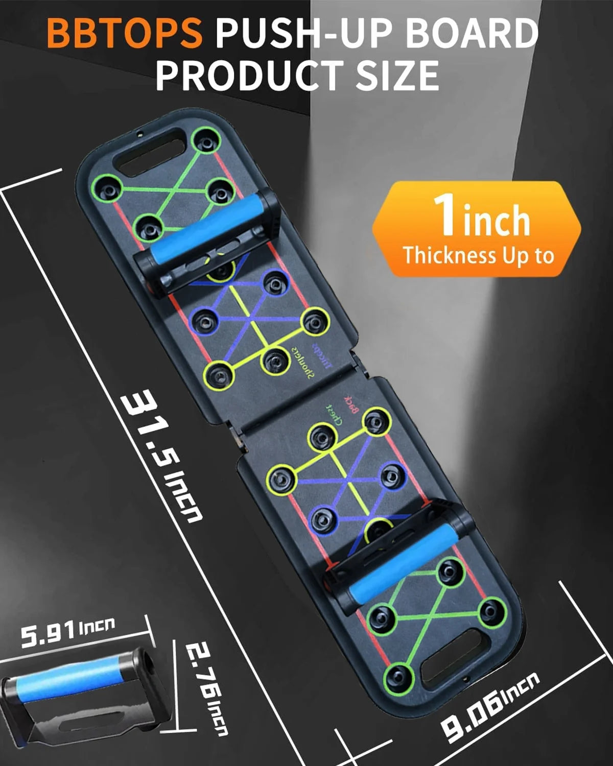 12-in-1 Multifunctional Folding Push-Up Board 