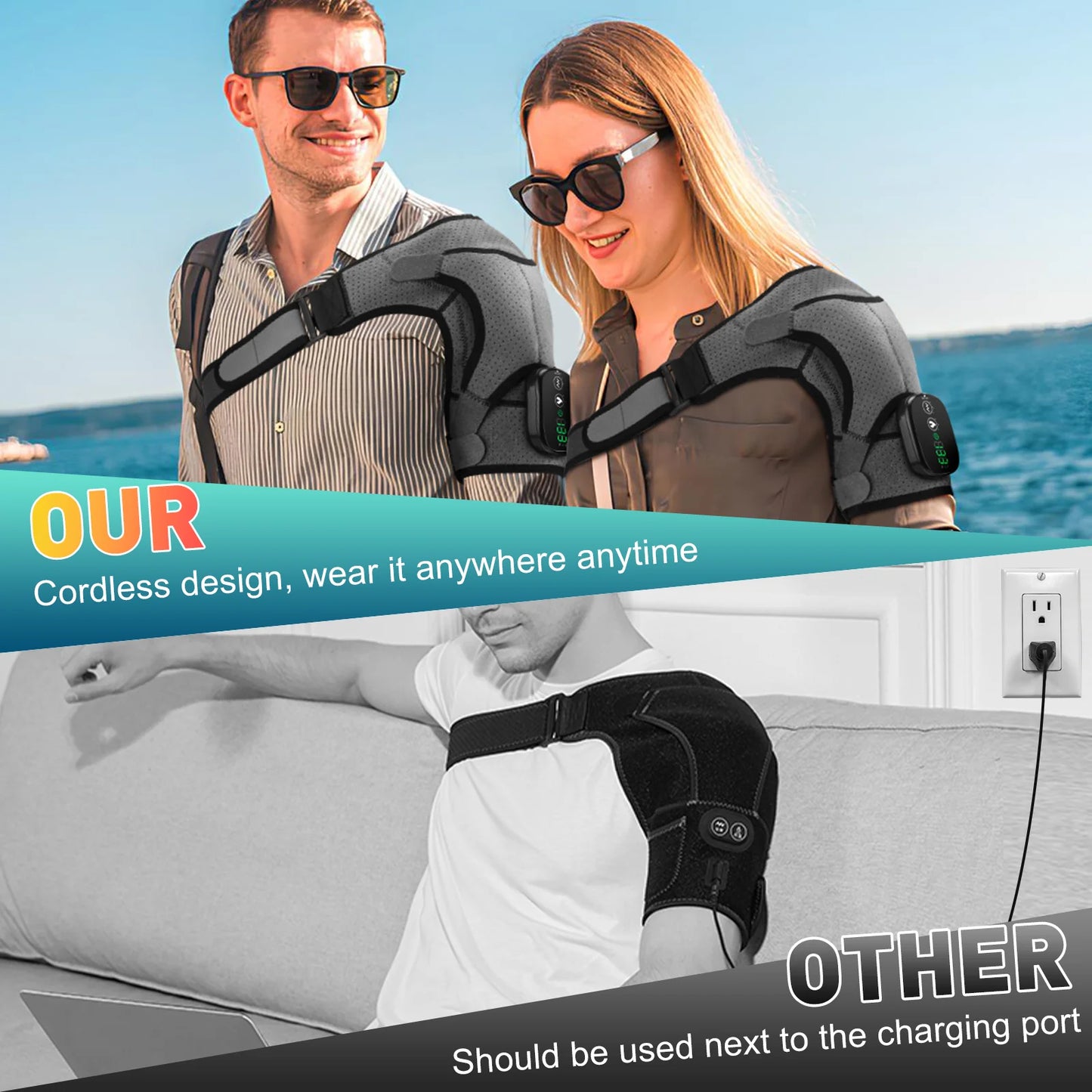 Shoulder Massager Heating Pads 