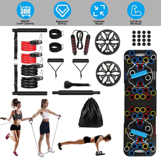 Multifunctional Push-Up Board for Home - Black
