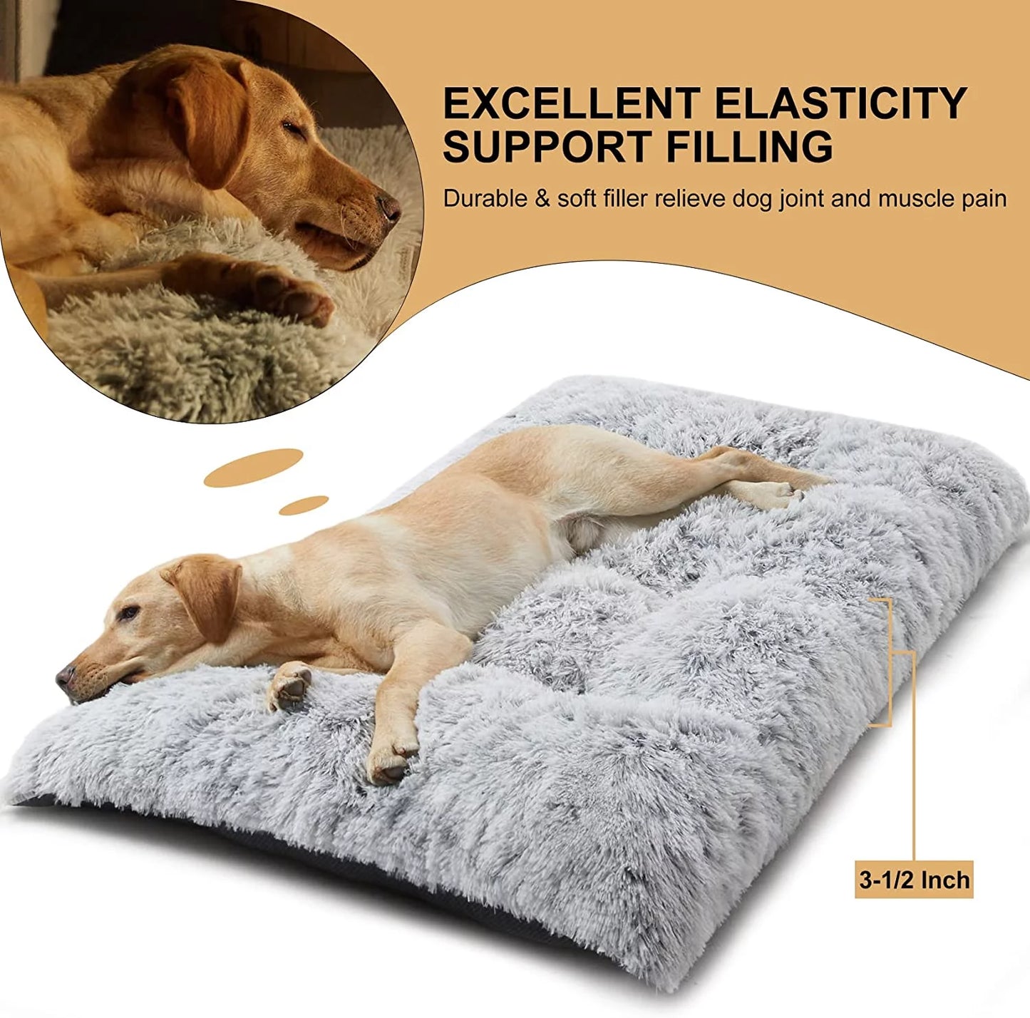 Dog Bed for Large and Medium Dogs, 48 x 28 inch