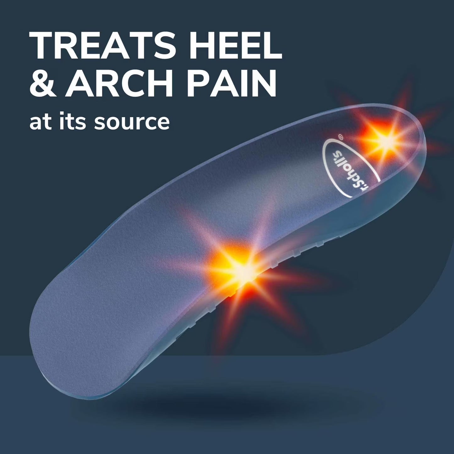 Men's Orthotic Inserts for Heel and Arch Pain Relief, Sizes 8-14