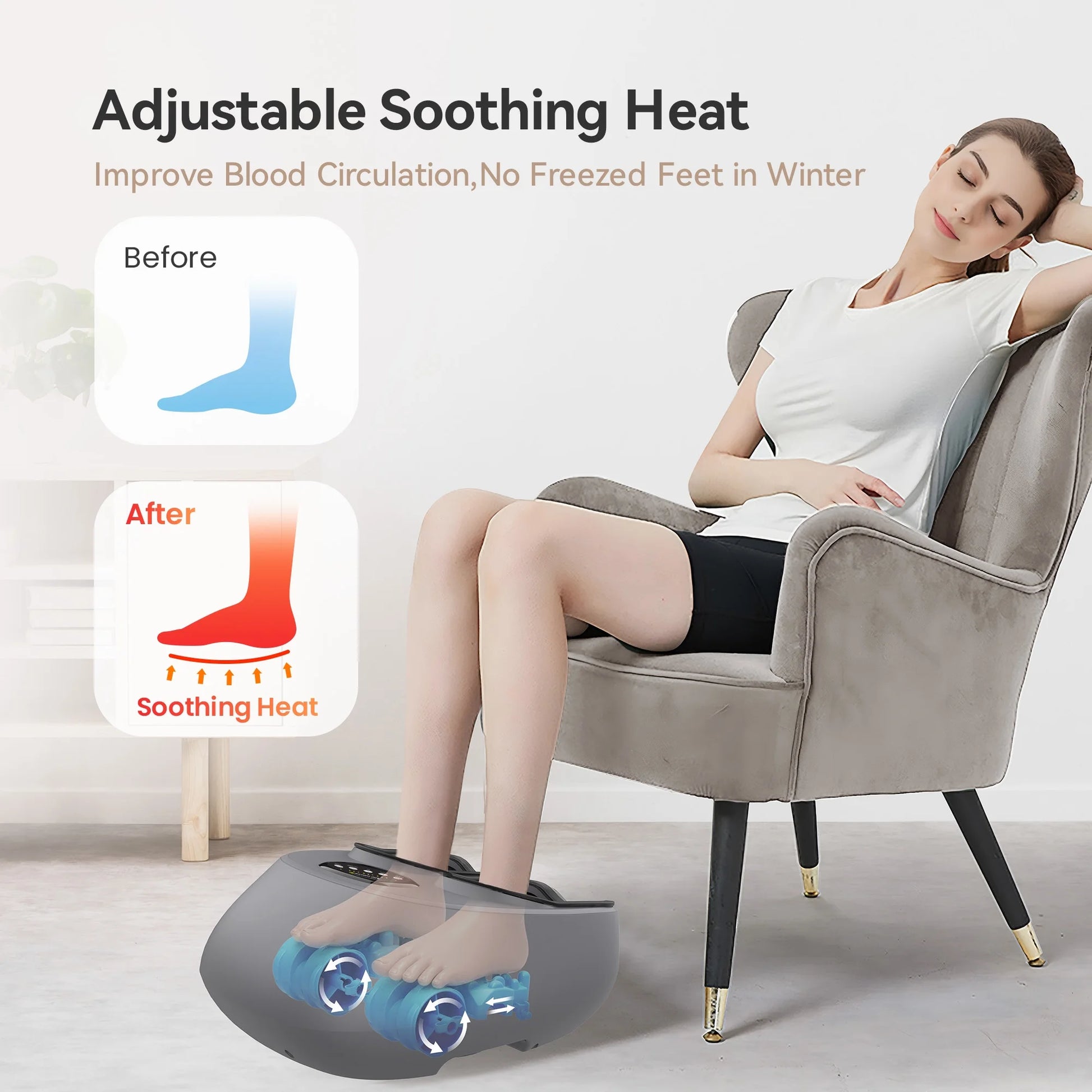 Shiatsu Foot Massager with Heat