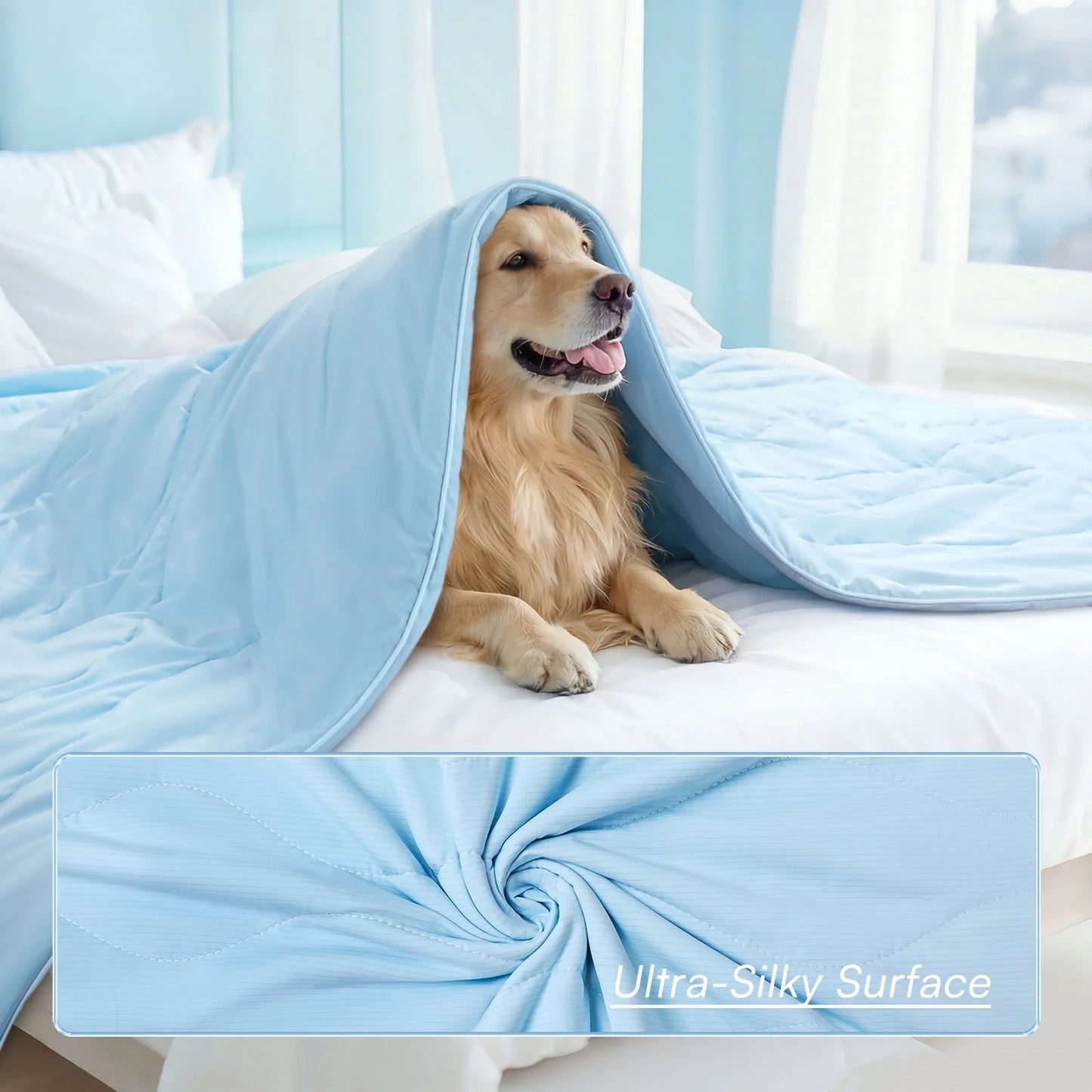 Premium Cooling Dog Blanket Washable Q-MAX>0.5 Small - Medium - Large 
