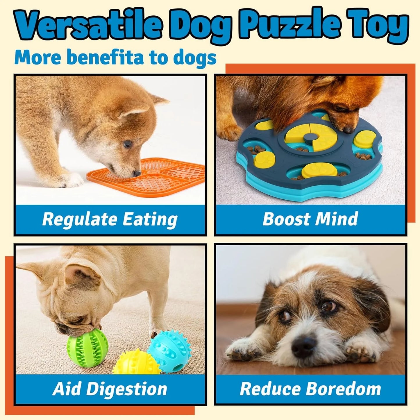 9 Pack Dog Puzzle Toy Set