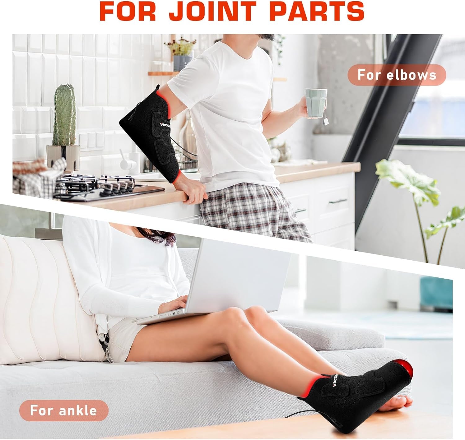 Viconor Red and Near Infrared Light Therapy Boots for Foot Relief
