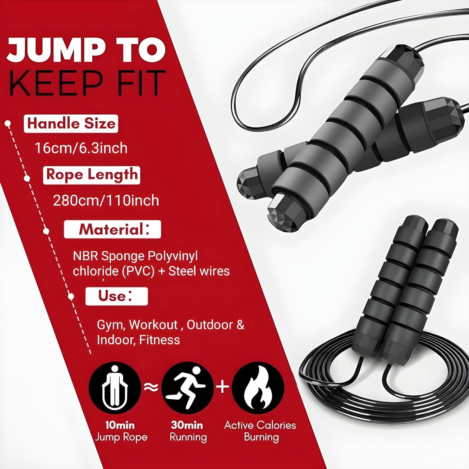 Jump Ropes for Fitness at Home Gym Workout