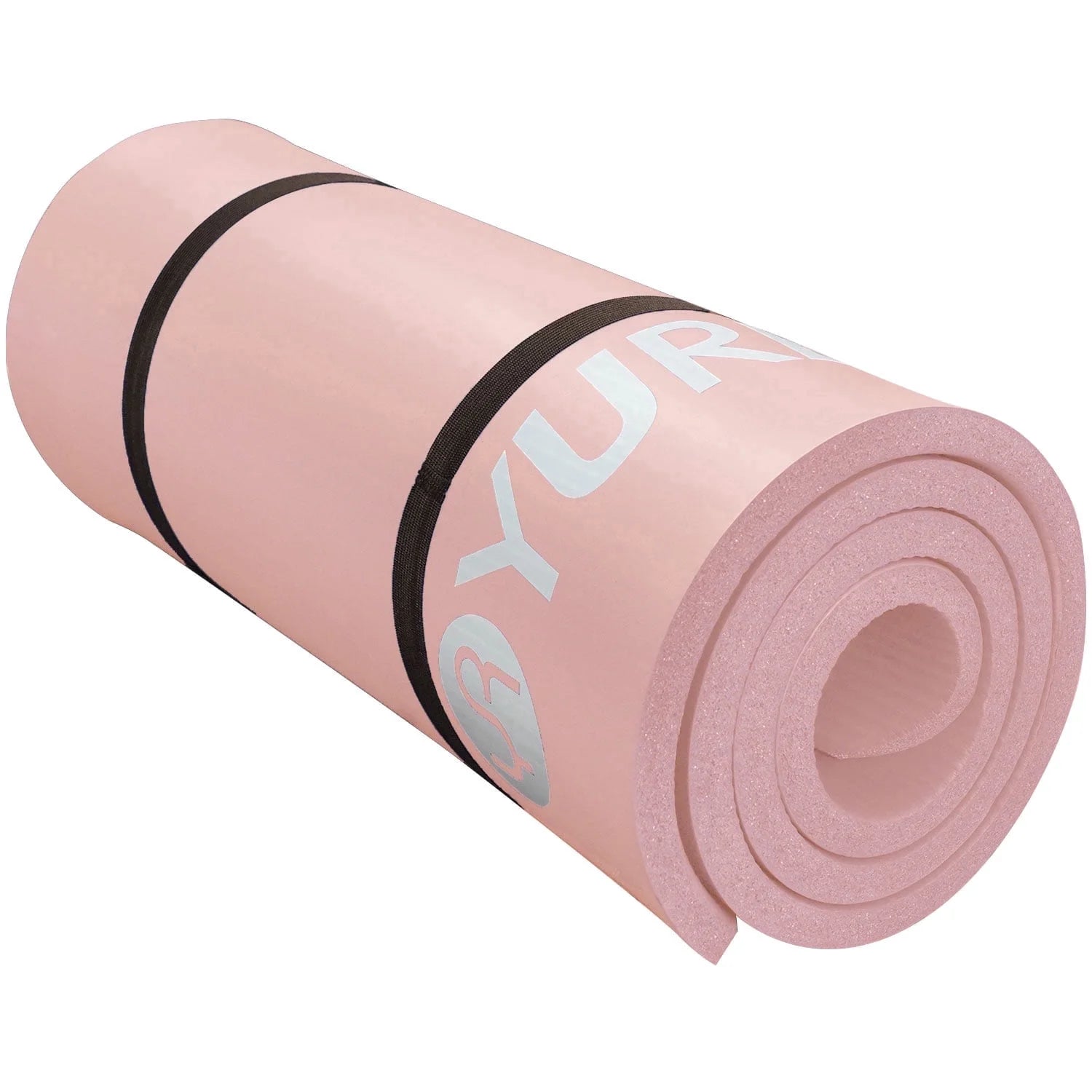 Thick Yoga Mat with Carry Bag, 76"x24"x 20mm Thick, Pink