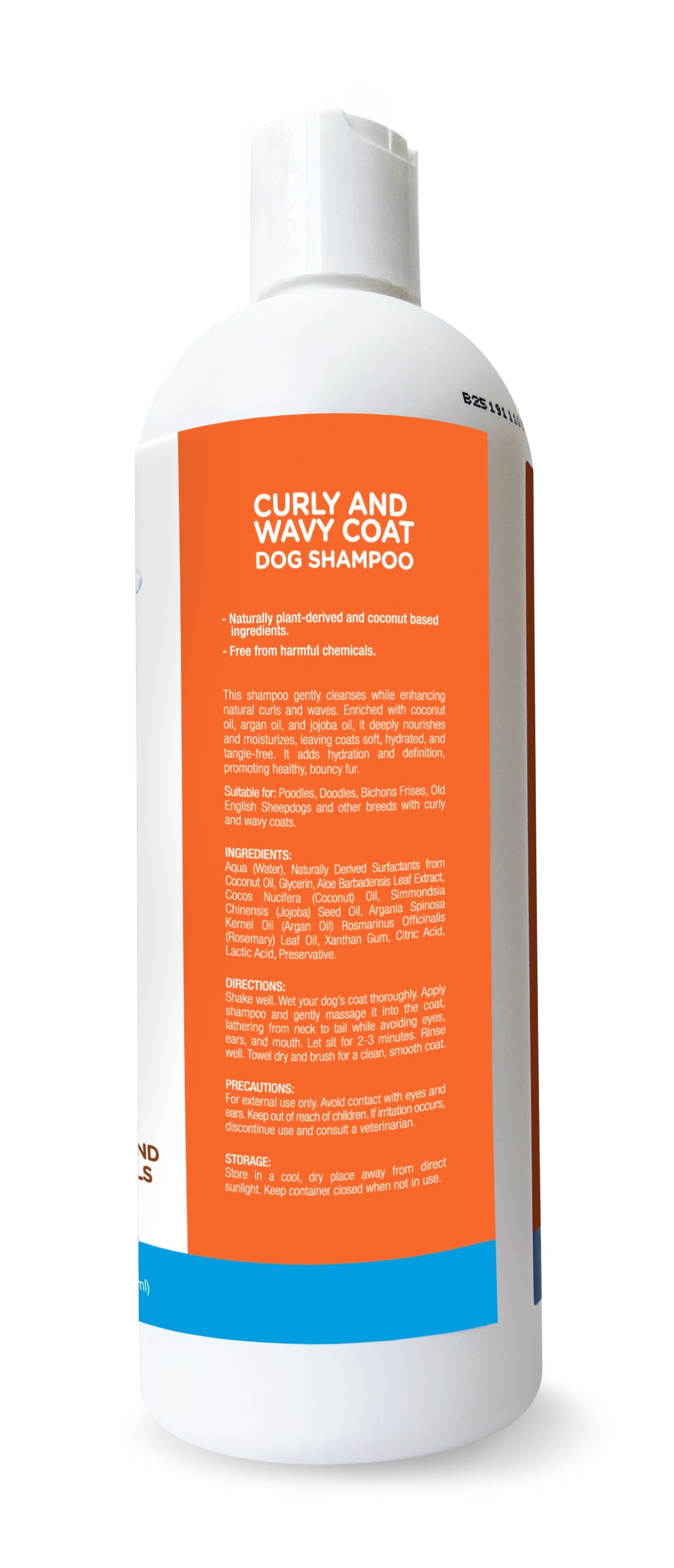 Natural Dog Shampoo for Curly & Wavy Coats - 16 oz