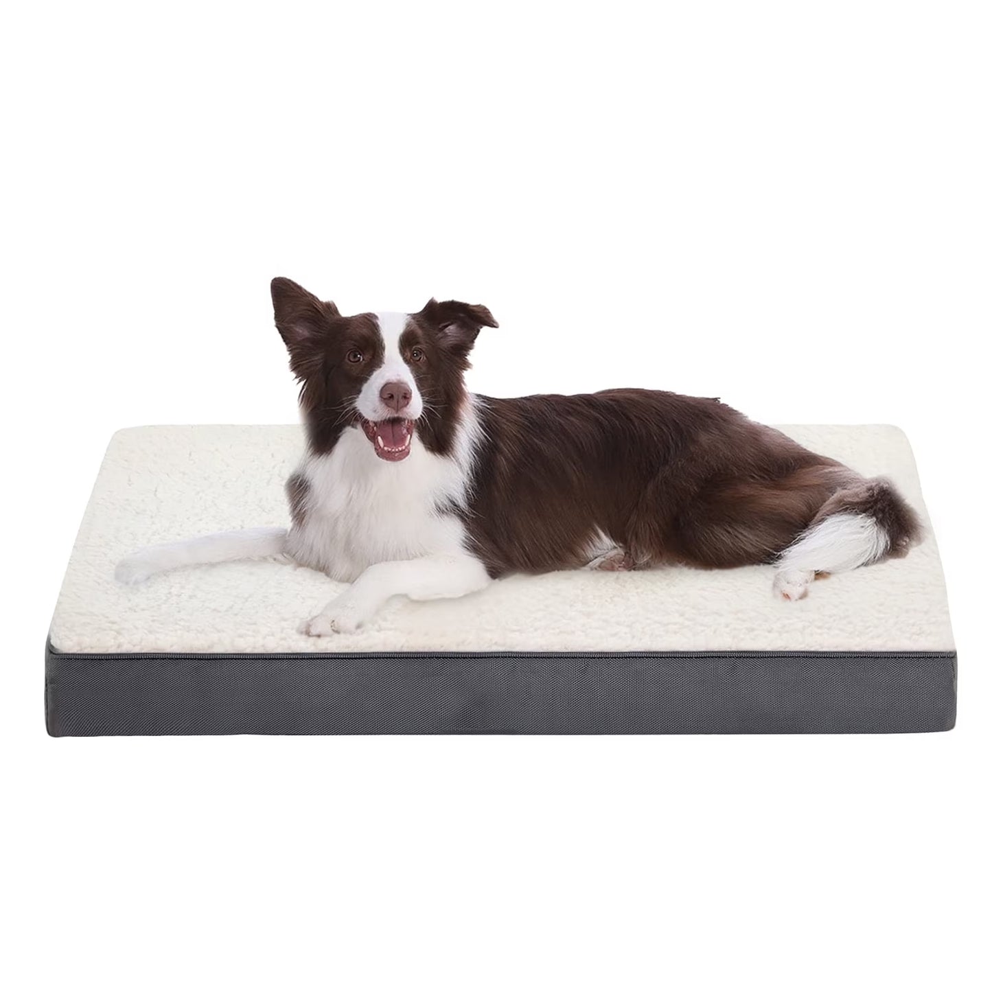 Dog Bed for Large Dogs, Grey White, 36"X27"X3")