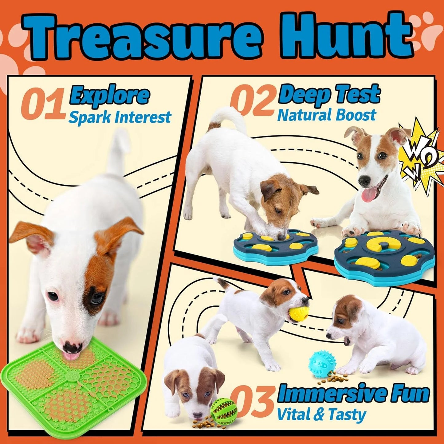 9 Pack Dog Puzzle Toy Set