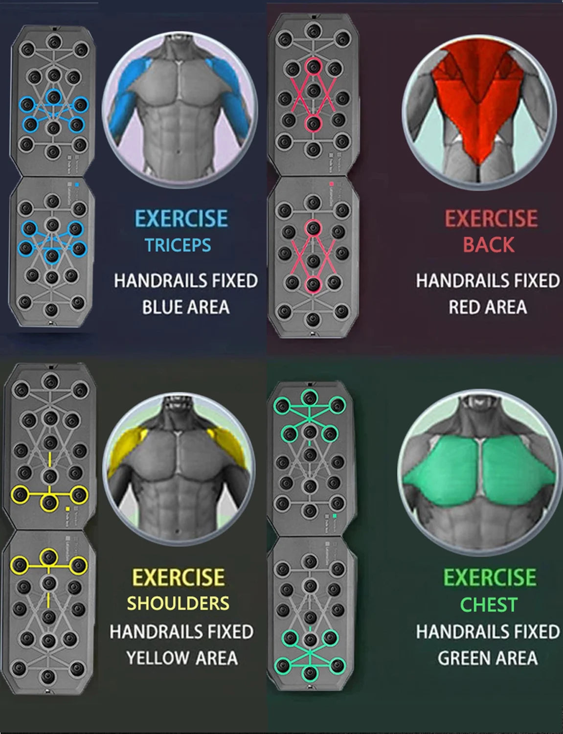 12-in-1 Multifunctional Folding Push-Up Board 