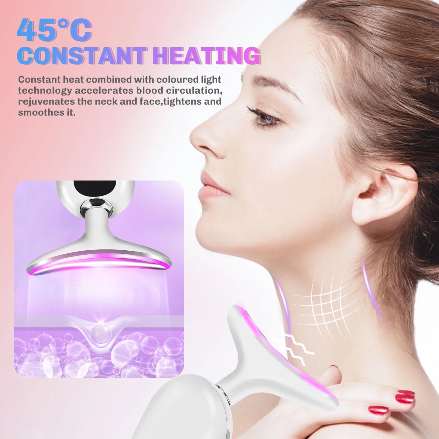 Firming Wrinkle Removal Device for Neck and Face