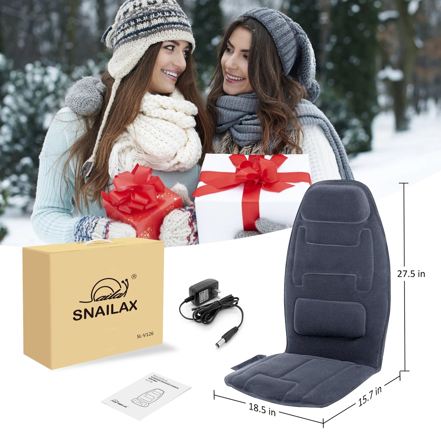 Massage Seat Cushion with 10 Vibration Motors