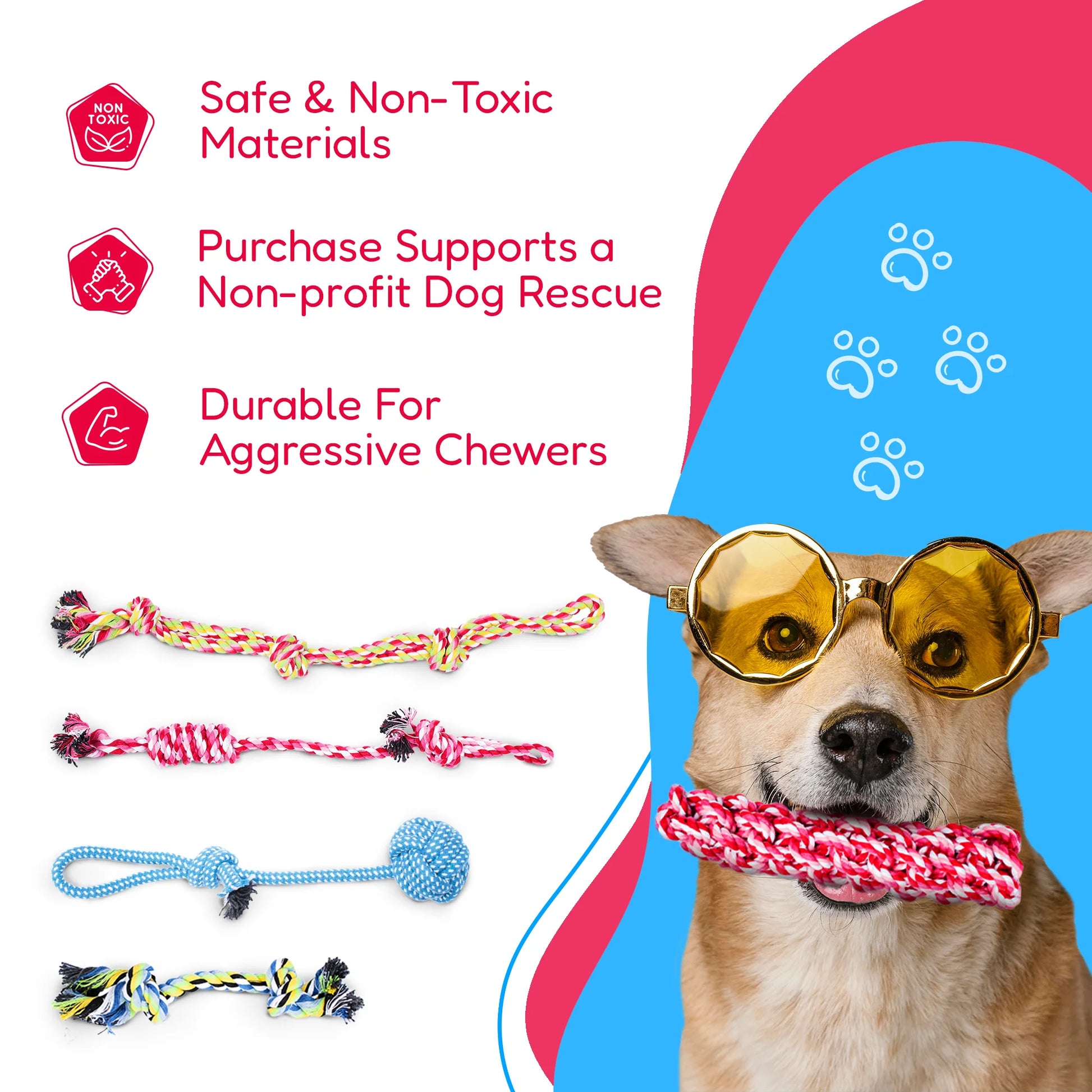 Dog Toy Pack of 11 Puppy Teething Toys