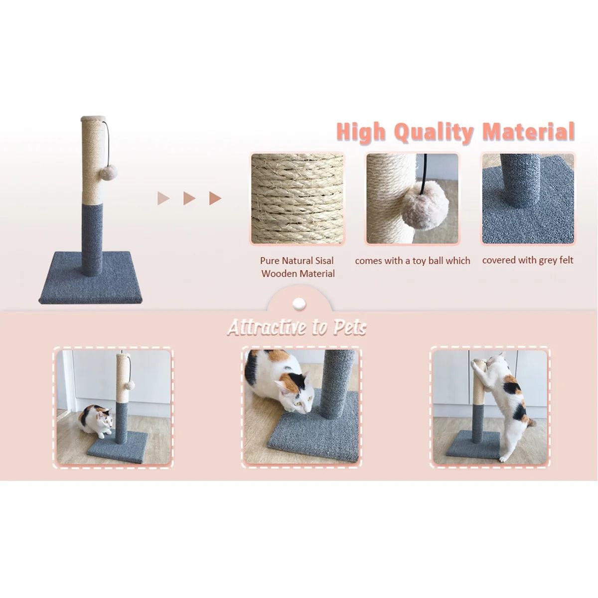 20" Cat Scratching Post.