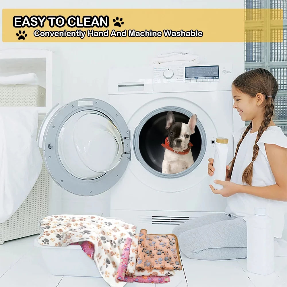1 Pack 3 Blankets Super Soft Fluffy Premium Fleece Pet Blanket Flannel Throw for Dog Puppy Cat (23x16 inch)