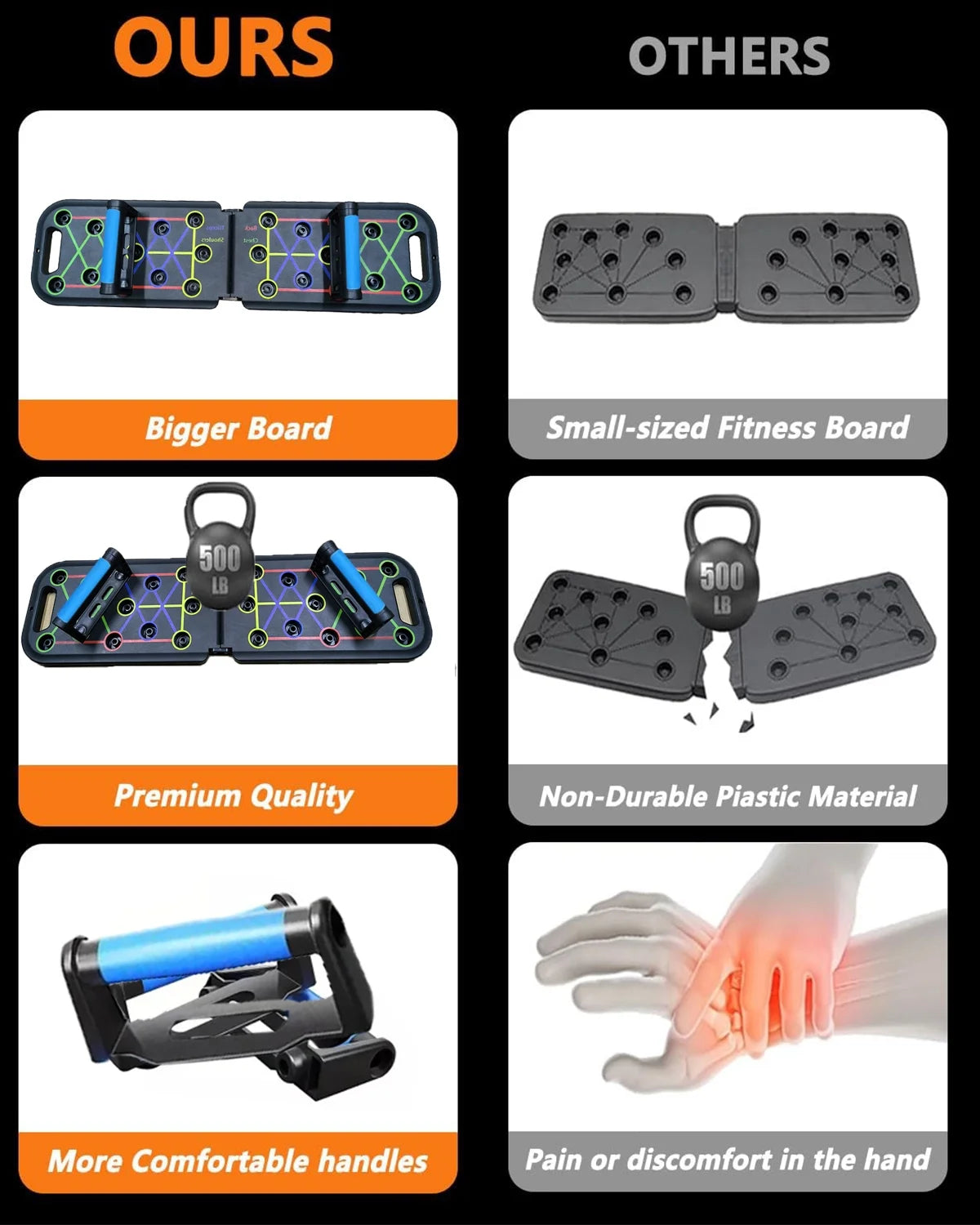 12-in-1 Multifunctional Folding Push-Up Board 