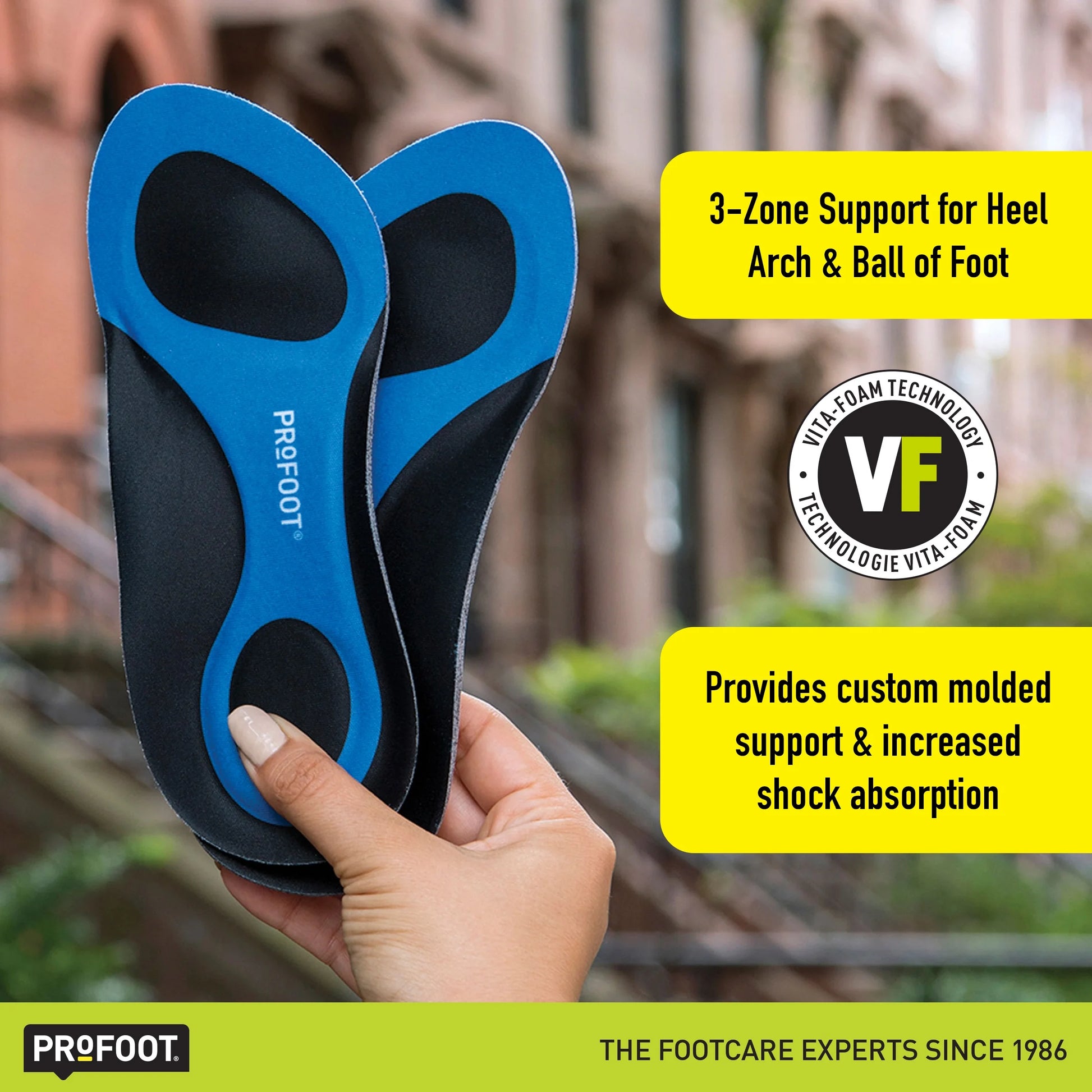 Triad Orthotic Insoles for Men's Size 8-13 (3 Pack)