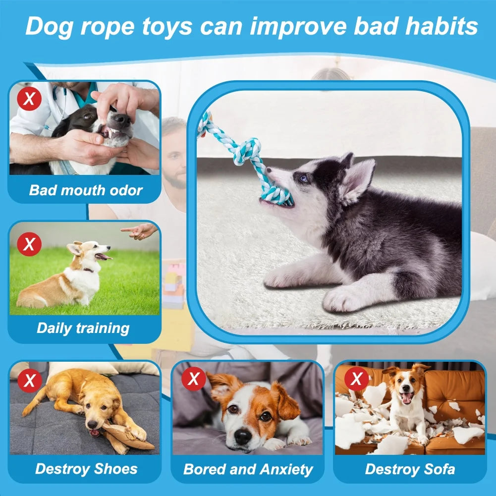 Vivifying 3 Knots Dog Rope Toys