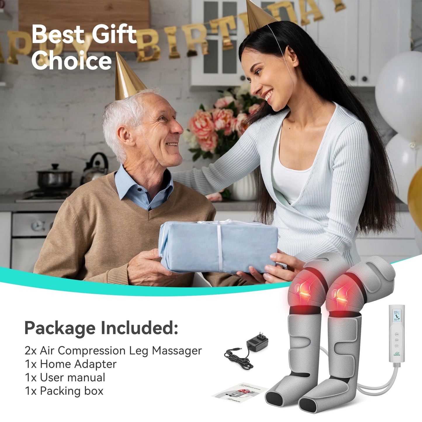Leg Massager with Heat for Circulation