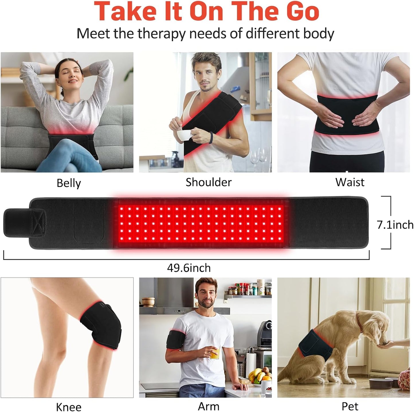 Infrared Light Therapy for Belt Shoulder Waist