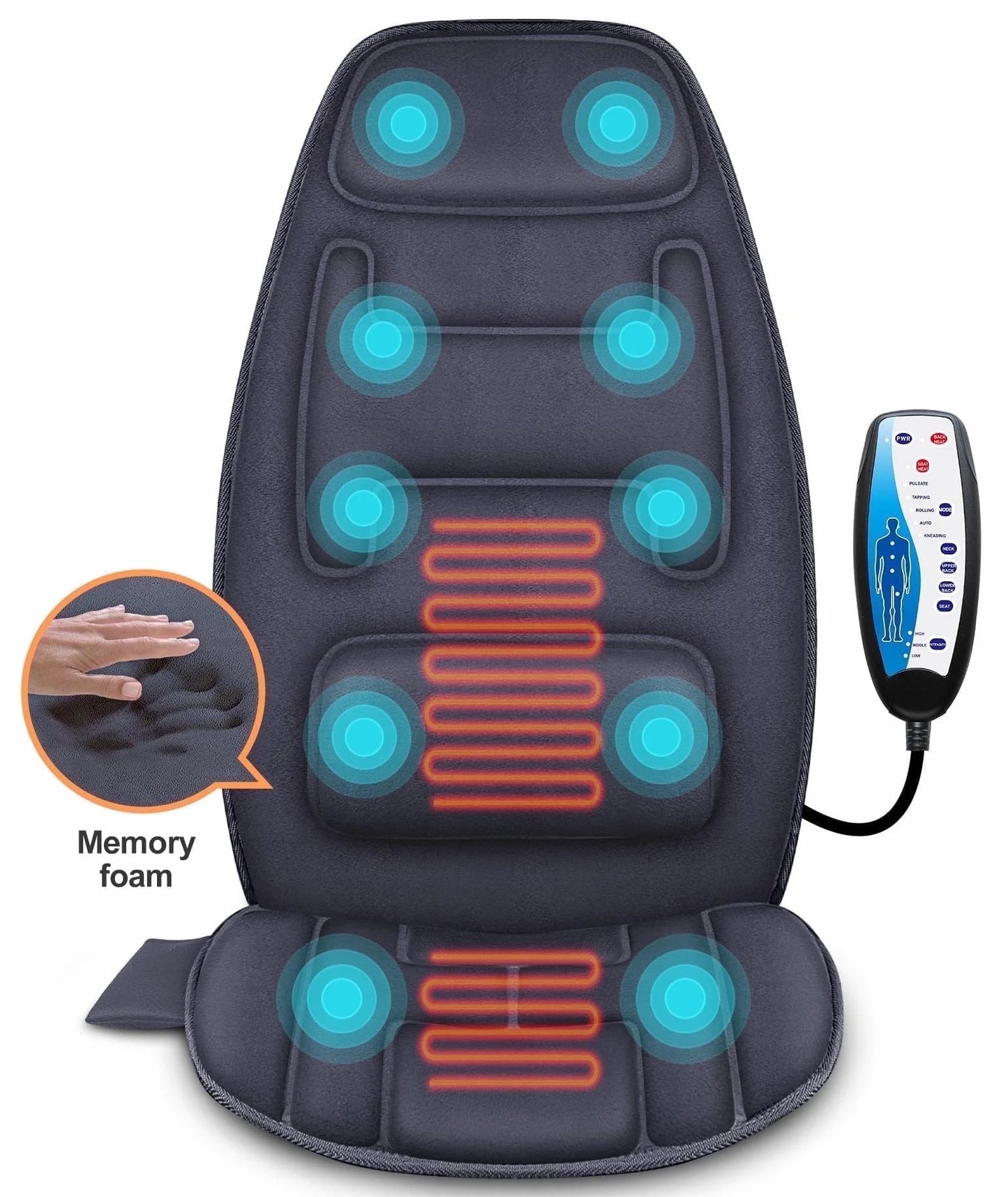 Massage Seat Cushion with 10 Vibration Motors