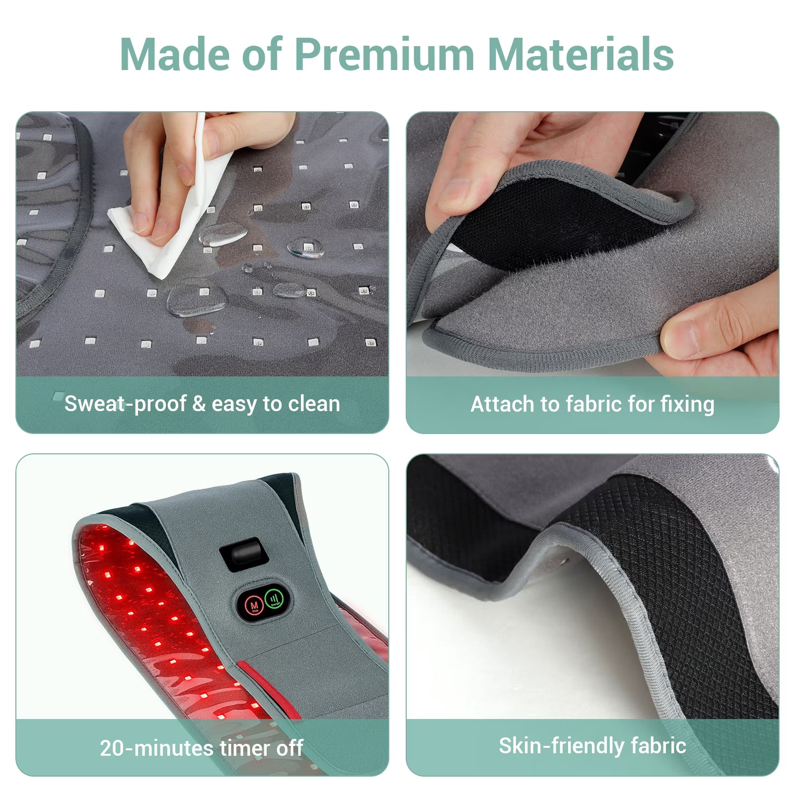Red Light Pad for Back Waist with 126 LEDs Home  Use