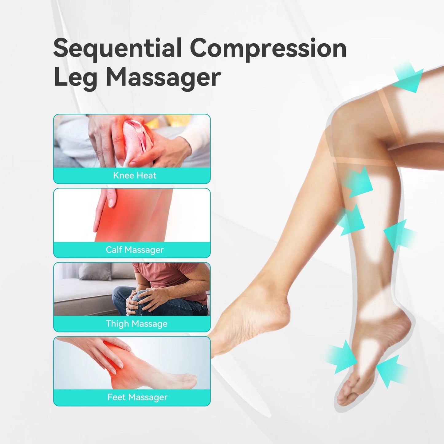 Leg Massager with Heat for Circulation