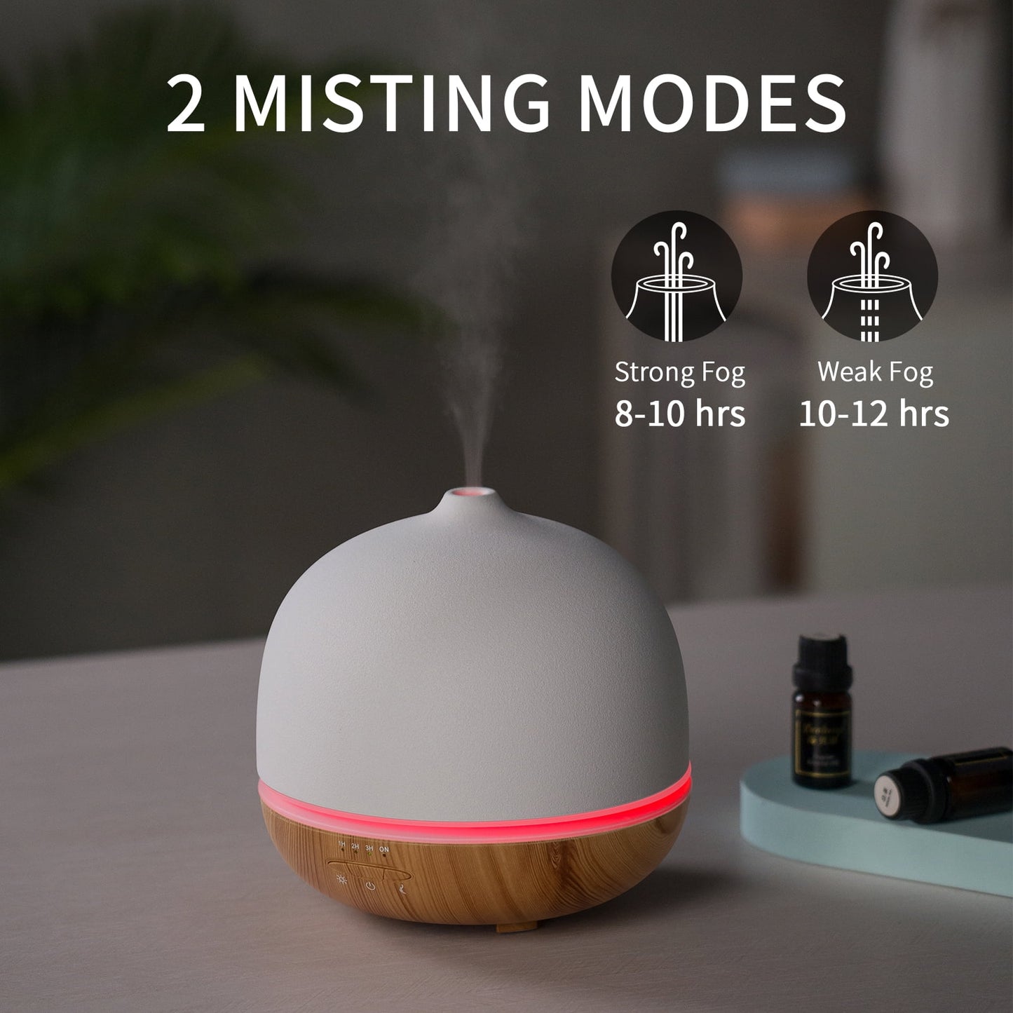 500ml Ceramic Essential Oil Diffuser for Spacious Areas 