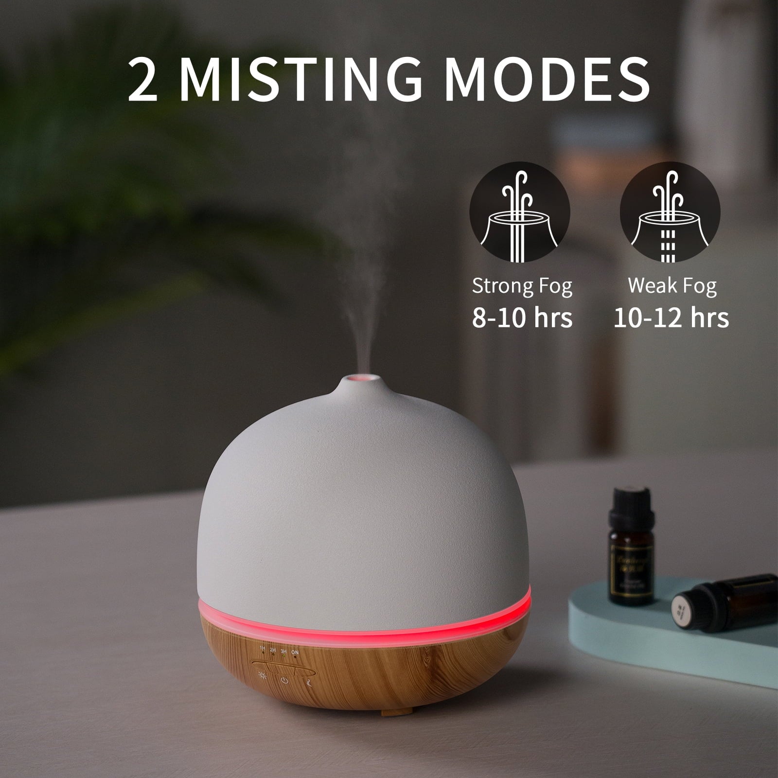 500ml Ceramic Essential Oil Diffuser for Spacious Areas 