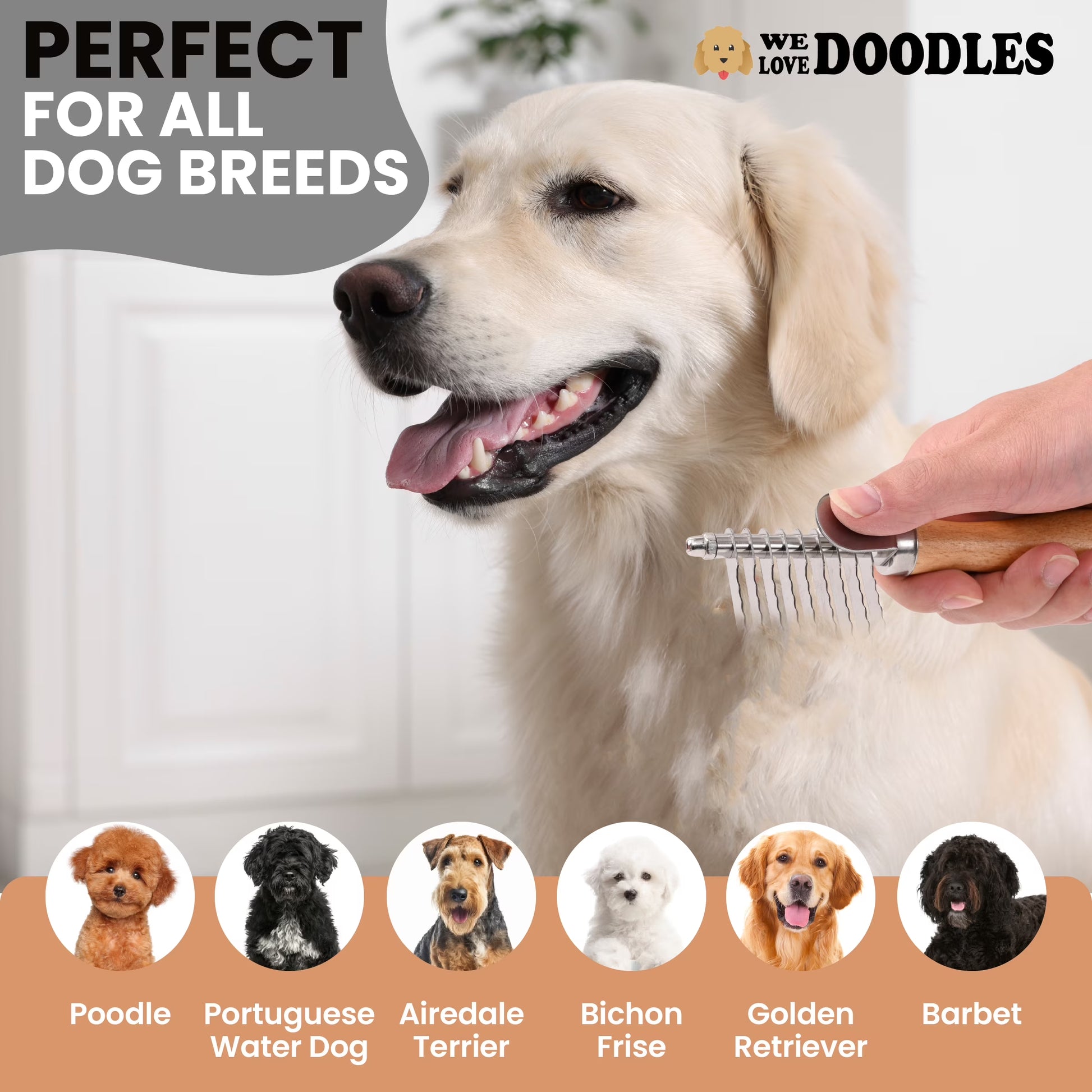 Dog Dematting Rake Comb, Small