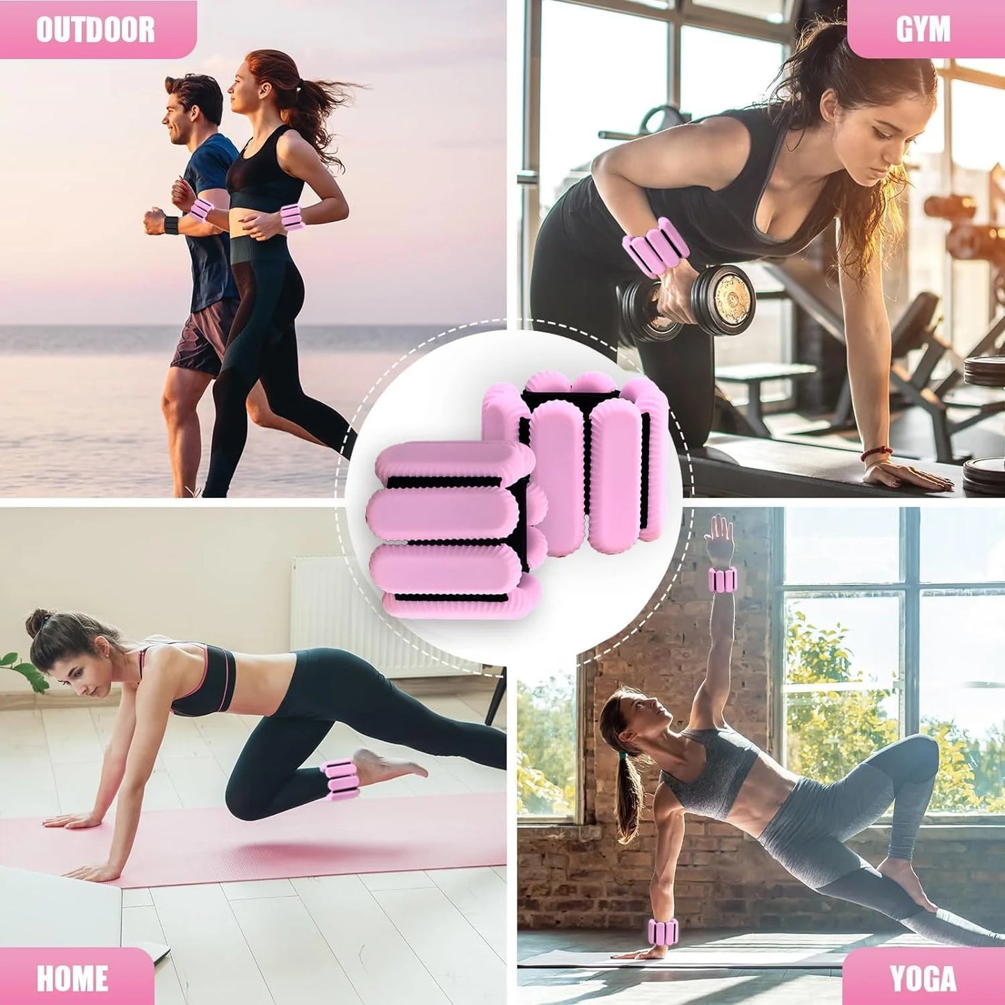 Pilates Wrist & Ankle Weights for Women