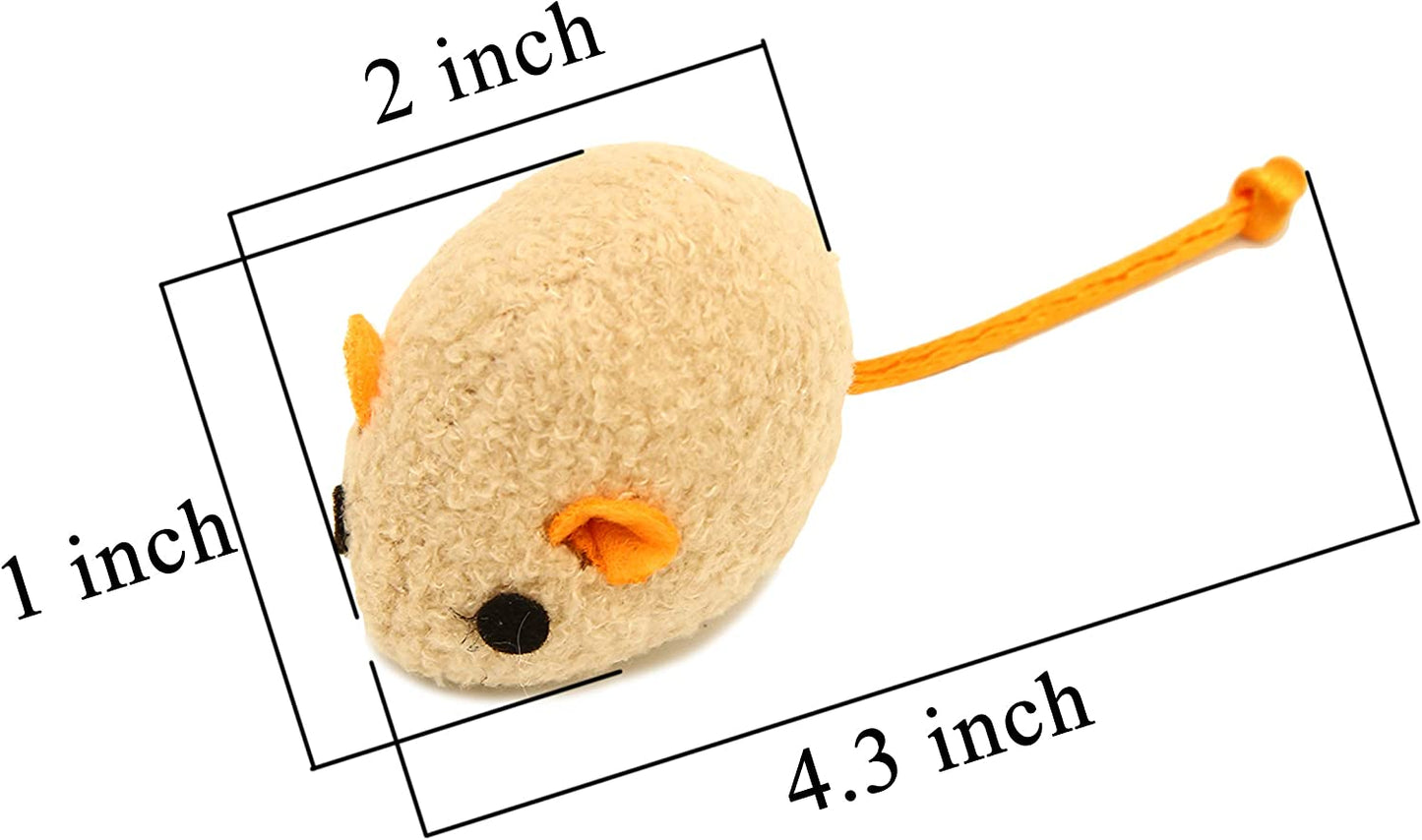 20 Pcs Cat Toys, Catnip Mice, Cat Mouse Toys, Catnip Cat Toys, (Grey)