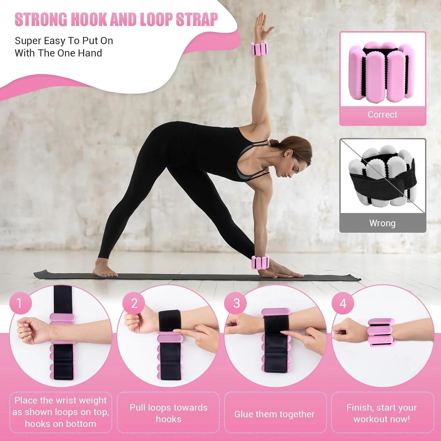 Pilates Wrist & Ankle Weights for Women