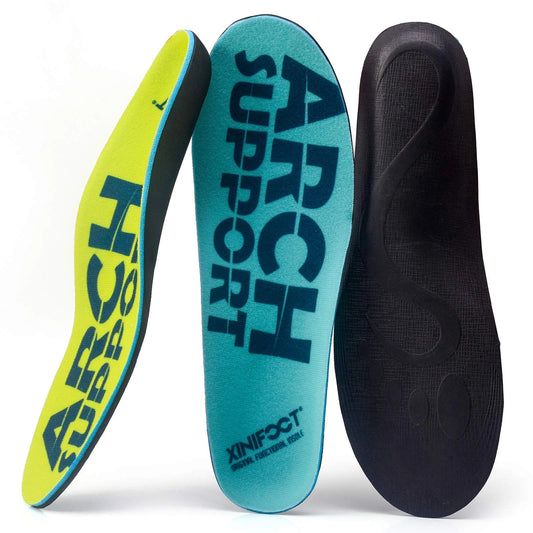 Arch Support Orthotic Insoles - 2 Pairs for Men