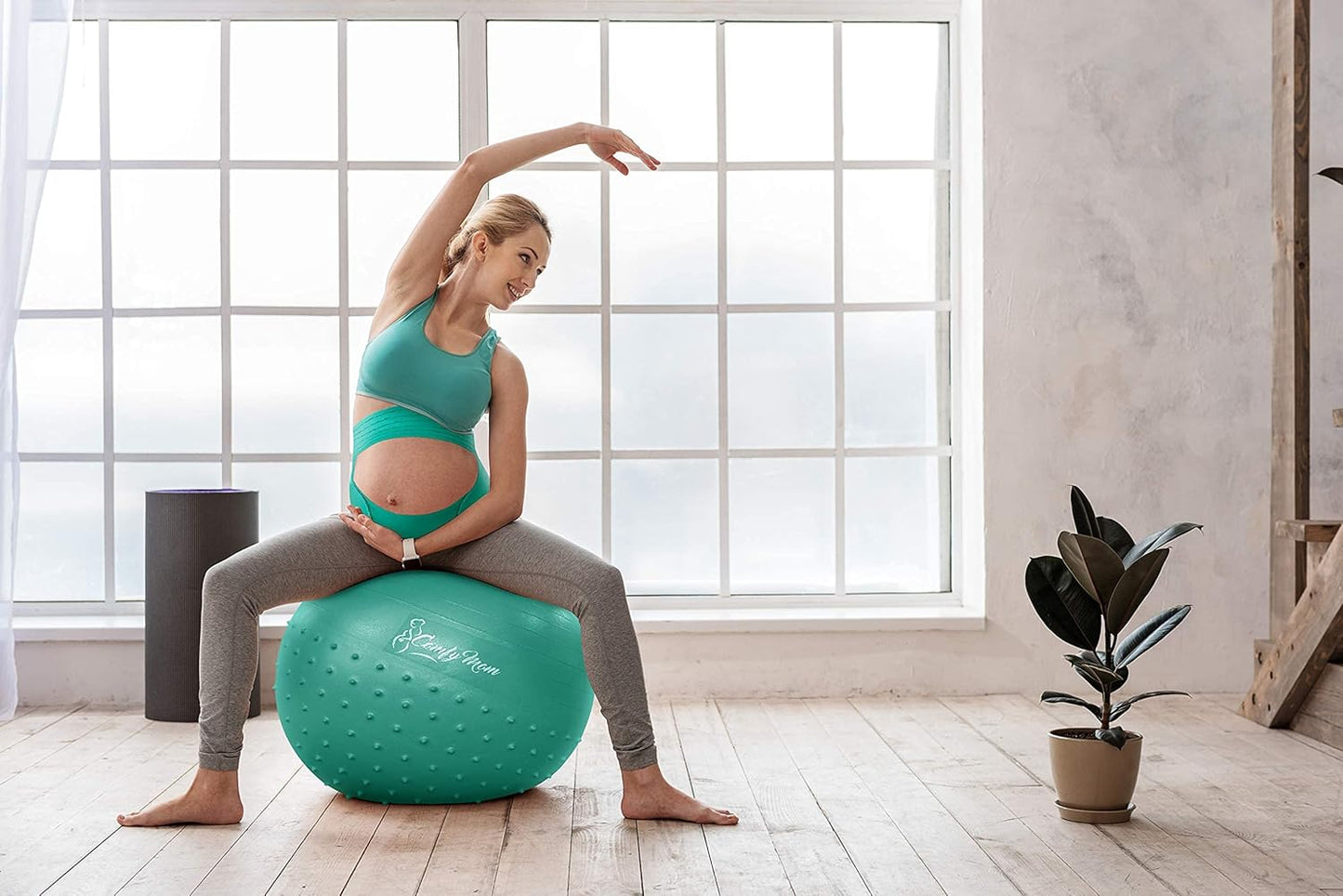 Pregnancy Belly Support Band, Dark Mint Color/Size XL
