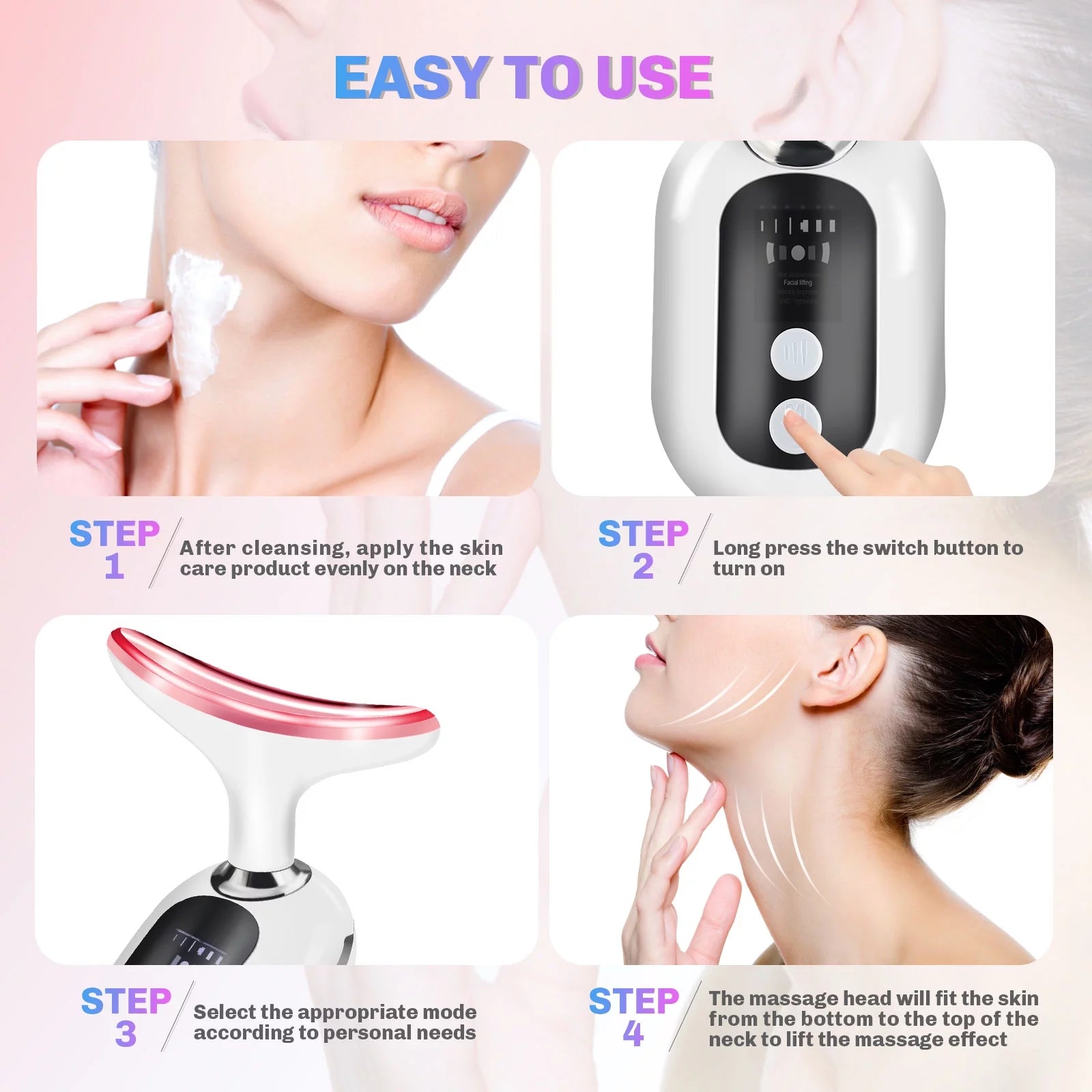 Firming Wrinkle Removal Device for Neck and Face