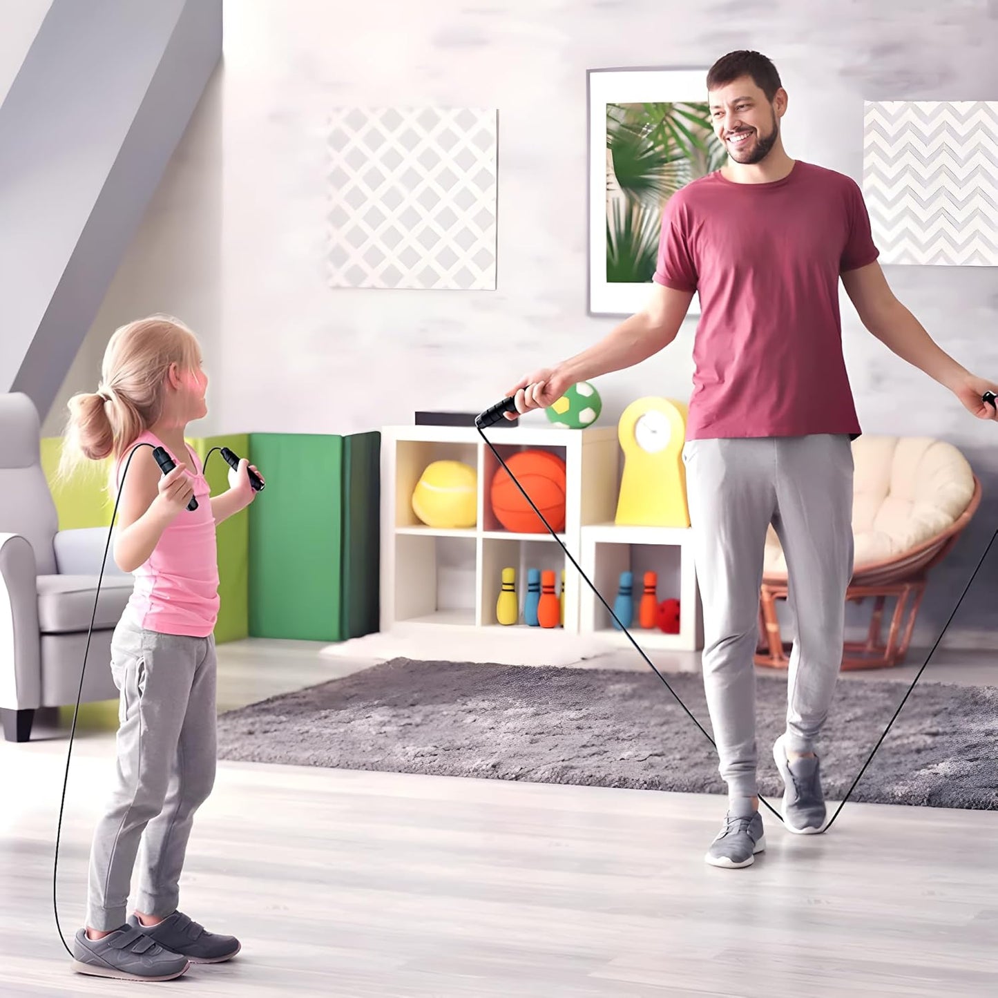 Jump Ropes for Fitness at Home Gym Workout