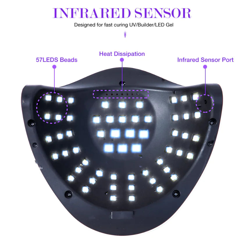 Nail Dryer LED Lamp UV Light Polish Gel Curing Machine Electric Manicure