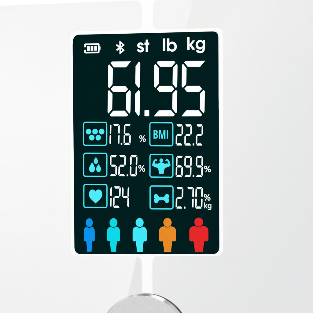 HEYAXA scale LCD display close-up