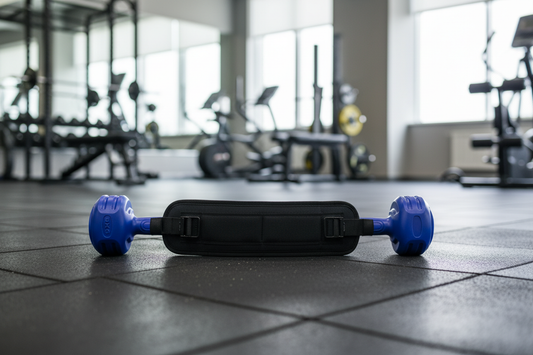 Hip Thrust Belt in Gym Setting