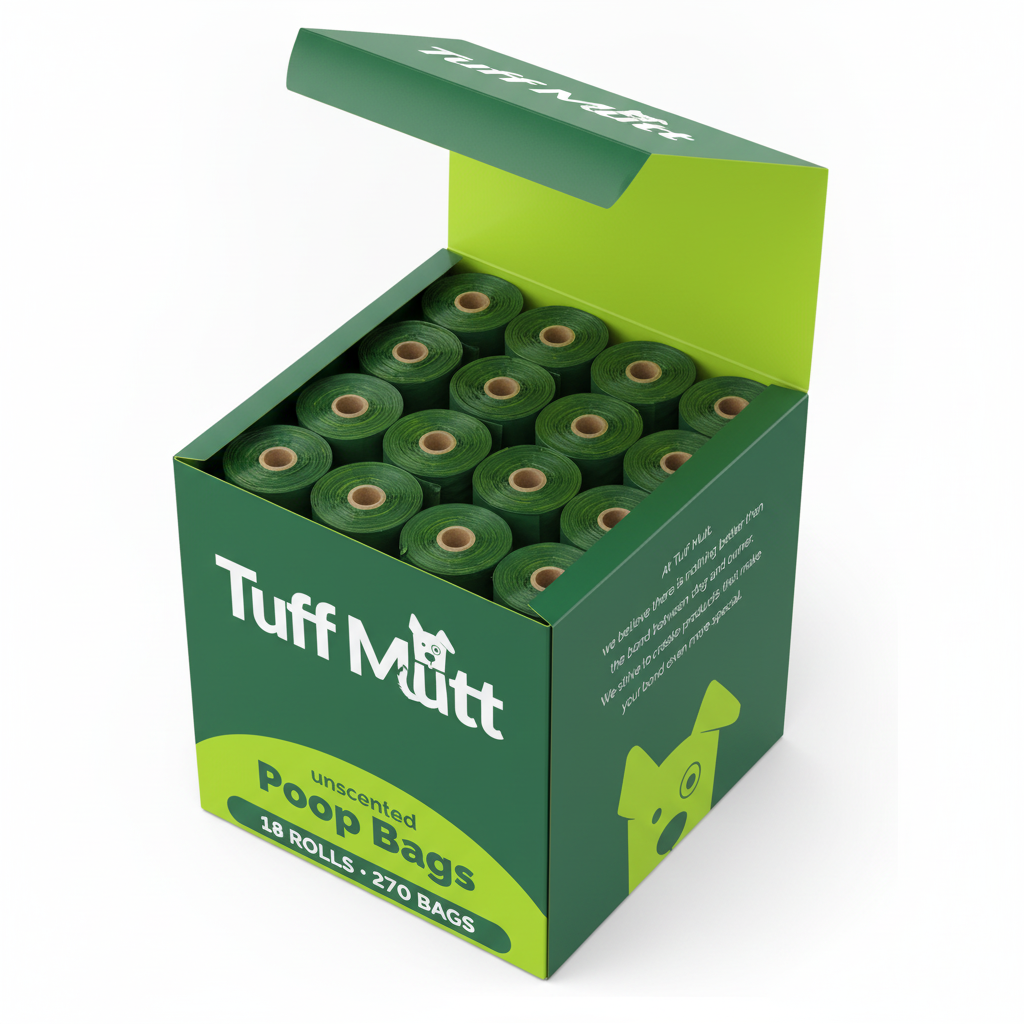 Tuff Mutt box with rolls - clean design